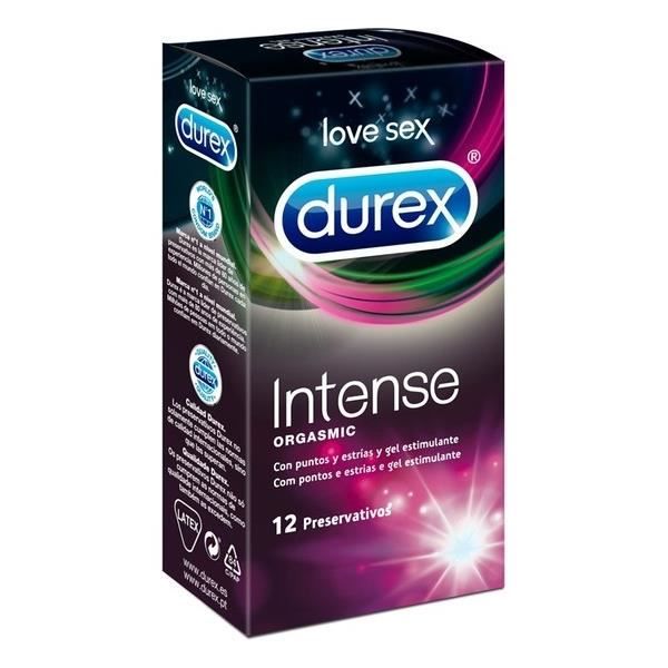 DUREX PRESERVATIVOS INTENSE ORGASMIC 12 UDS