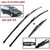 24"+22"+15" Front & Rear Specific Fit Wiper Blades for Volvo XC70 2004-2007, V70 Mk2, XC90 Mk1, S60 Mk1, S80 Mk1