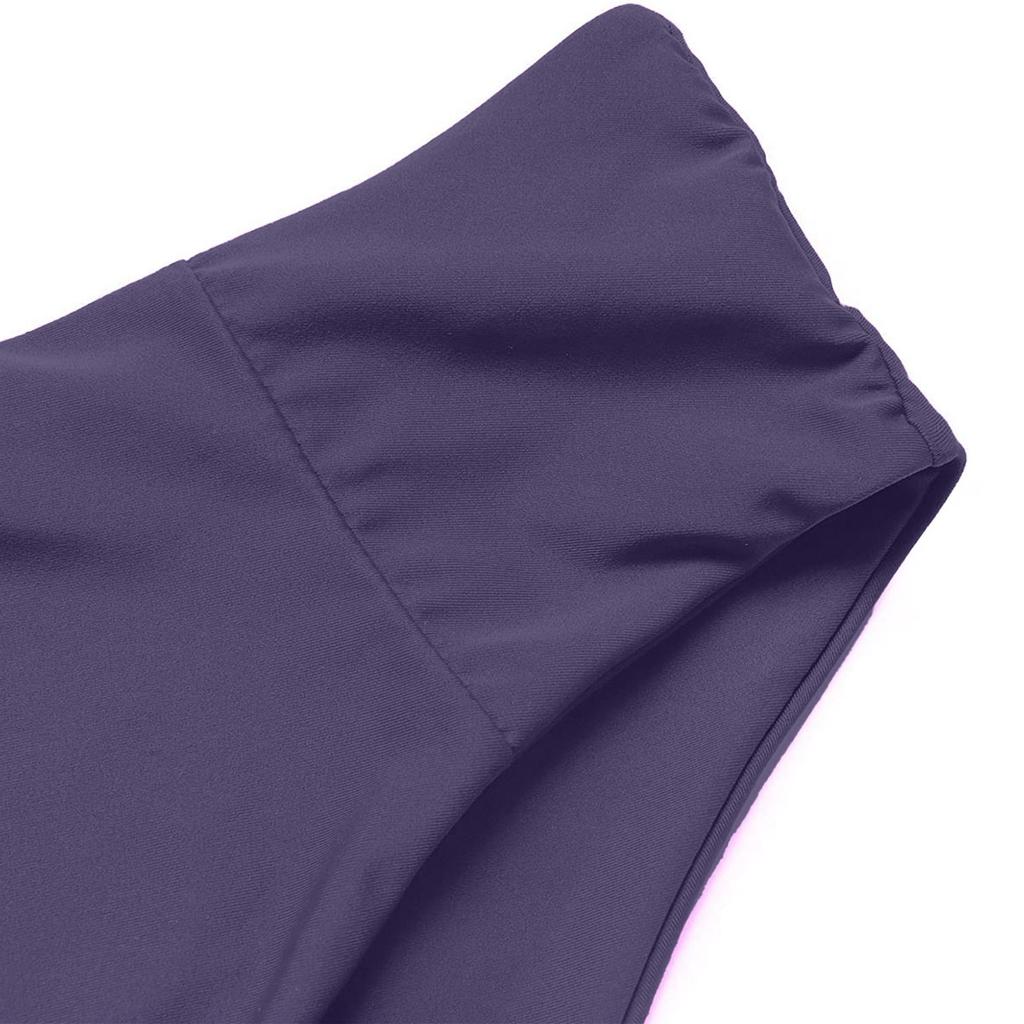 Damen Sexy Mode Einfarbig Bralette Tops Bikini Set Zweiteiliger Badeanzug