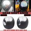 Gear Shift Knob For Alfa Romeo Car-styling 5/6 Speed For Alfa Romeo 147 166 3.2 V6 Mito Shifter Head Lever Handle PU Leather