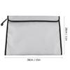 Zipper Closure Fireproof Waterproof Document Bag Portable Large Capacity Fireproof Documents Bag Silver Durable File Safe Bag