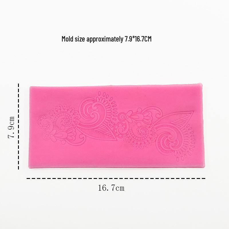 Vintage Pattern Fondant Silicone Mold Cake Border Decoration Set