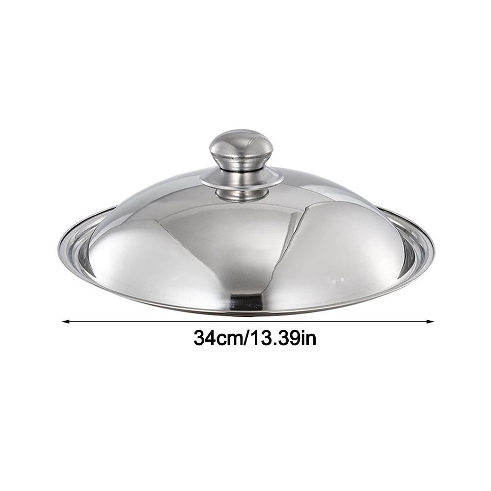 Universal Wok Pot Lid 28-42cm Kitchen Food Lid Durable Bowl Cover  Restaurant Kitchenware