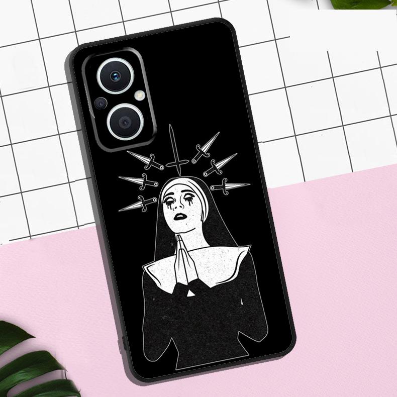 Nun Girl Sexy Style Case For OPPO Reno 13 12 11 F 8T 7 8 10 Pro OPPO Find X8 Pro X6 Pro X3 X5 Lite Cover Coque