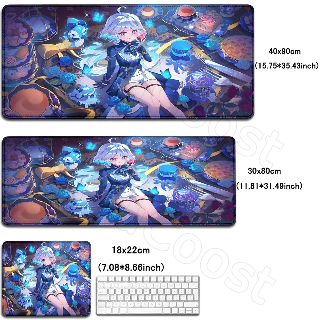 HD Kawaii Genshin Impact Furina Anime Gra Podkładka pod mysz Duża do komputera gamingowego Podkładka pod mysz Klawiatura i mysz Gracza Mata na biurko antypoślizgowa