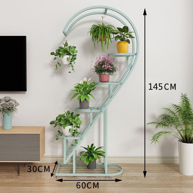 Heart-Shaped Balcony Flower Stand