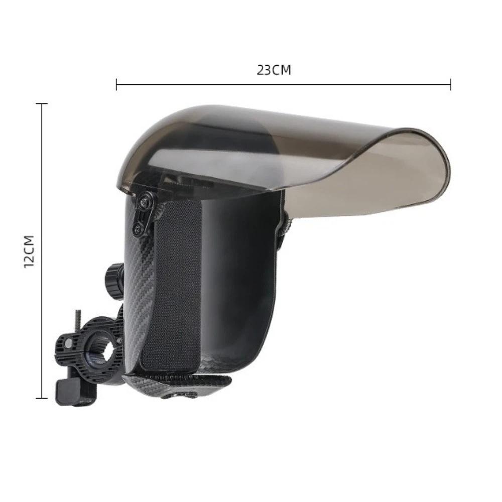 Extended Sun Visor Navigational Phone Bracket Rain Cover Magnetic Phone Bracket  Motorcycle