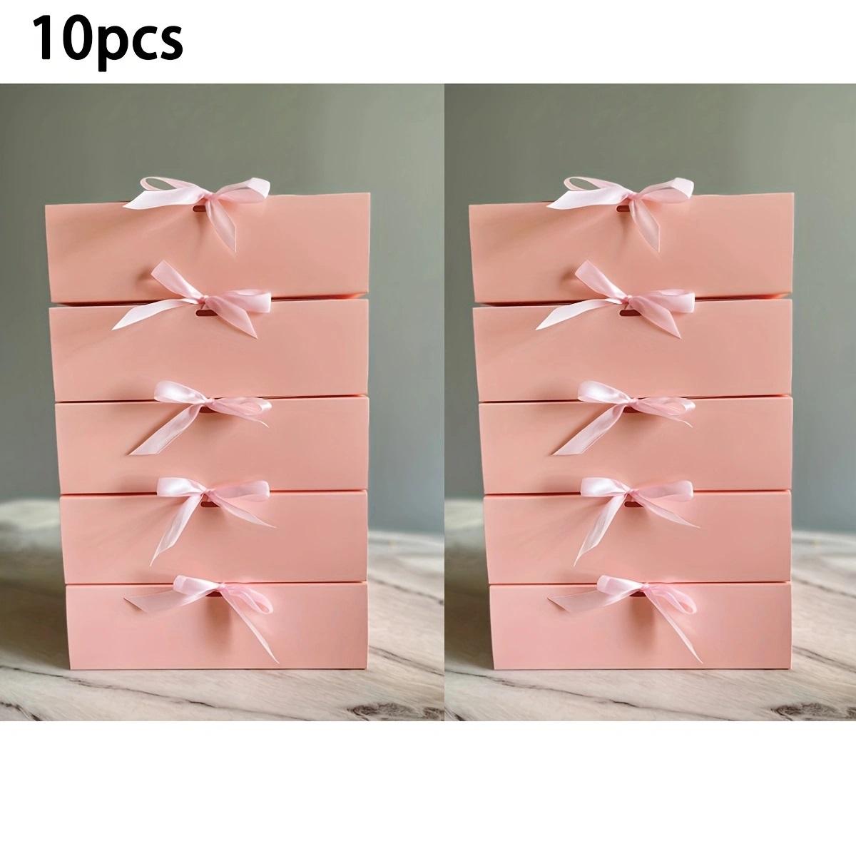 

10 шт. подарочных коробок для свадьбы, большие подарочные коробки из крафт-бумаги для ювелирных изделий, черные подарочные коробки с лентой для подружки невесты, коробки для подарков на день рождения 10pcs чёрный