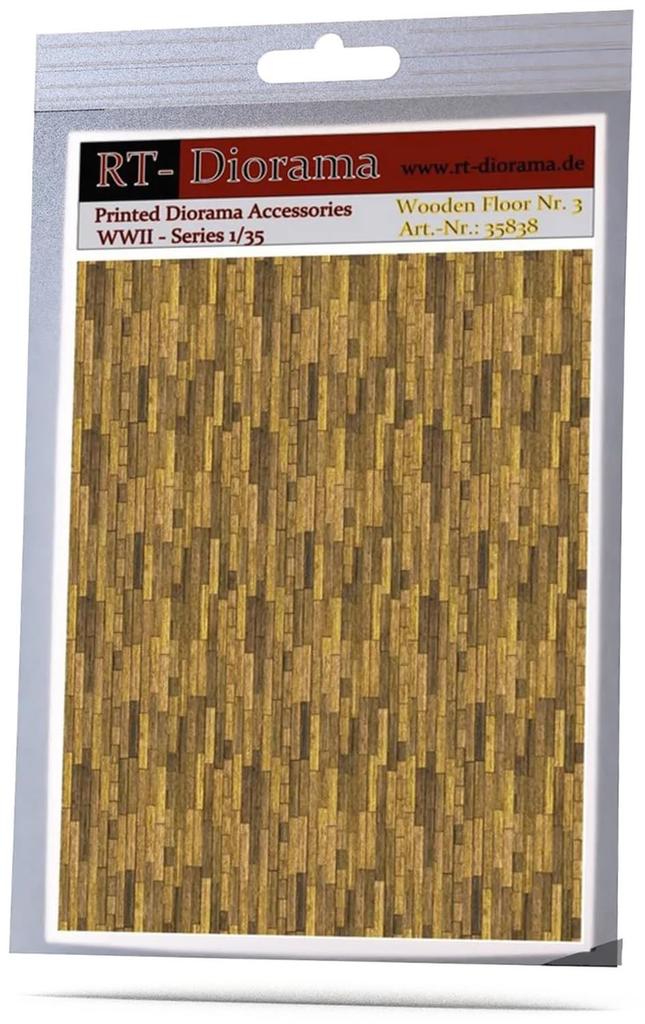 RT Diorama 1/35 Print Accessory Wooden Floor No. 3 Miniature Accessory RTD35838 (Scenery)