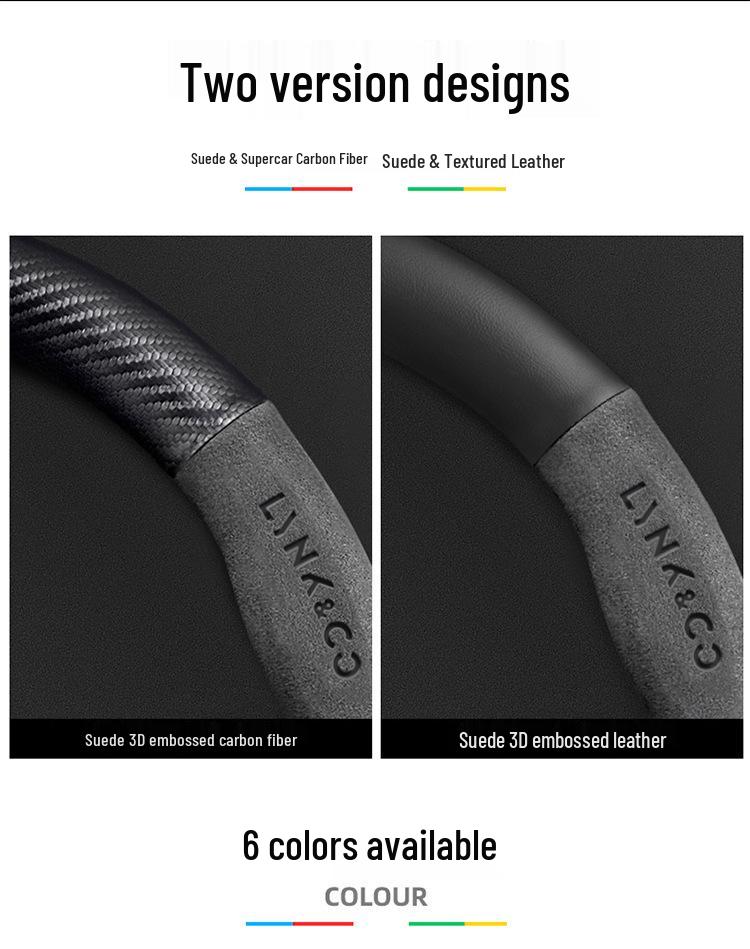 Steering Wheel Cover for Lynk & Co 01/02/03/05/06/09 (2023) - Carbon Fiber, All-Season