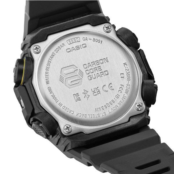 CASIO Men's G-SHOCK GA-B001CY-1AJF [G-SHOCK Caution Yellow Series] Round Watch Black Carbon *Resin