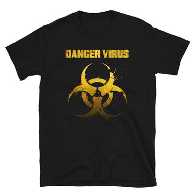 Fara Virus Biologiskt Hot Symbol Kortärmad Unisex T-shirt