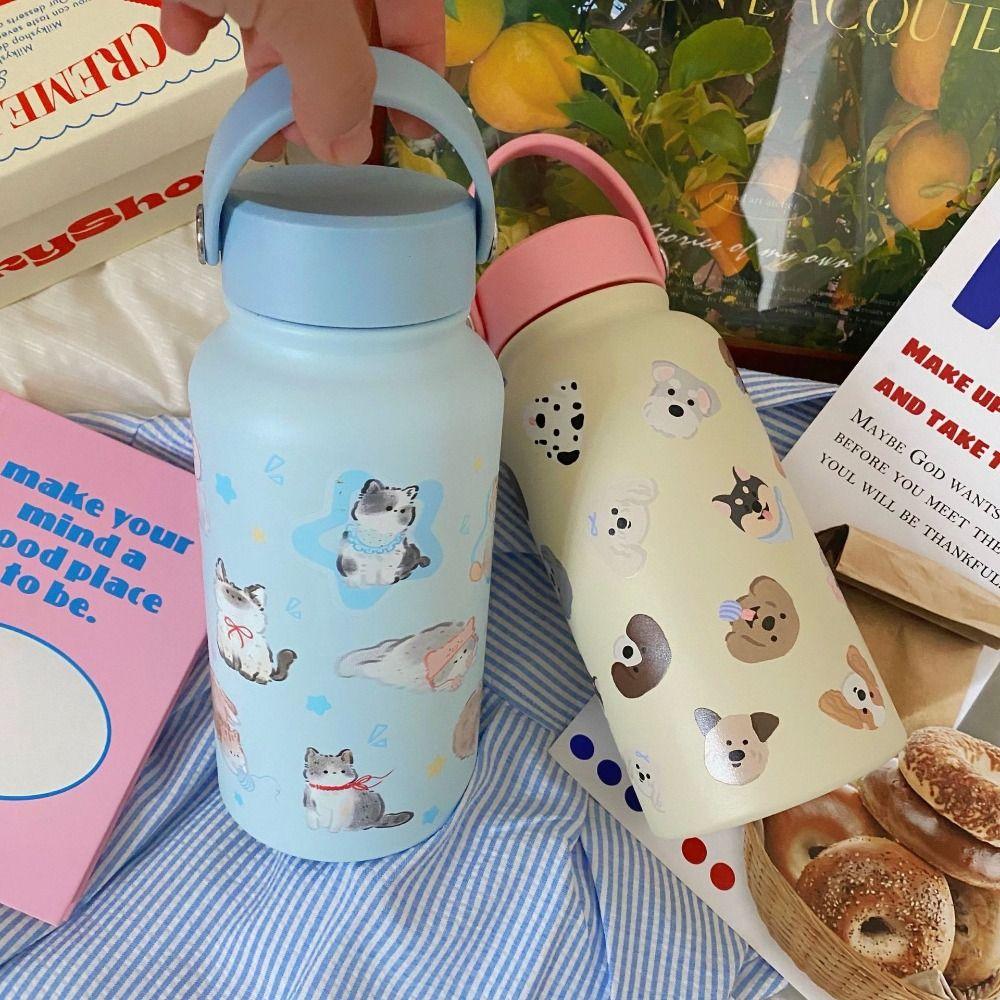 900ml Portable Insulation Cup Leak-proof Thermal Cup Travel Tumbler Insulated Water Bottle  Kid