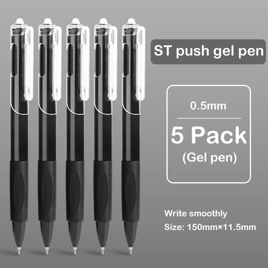 5/10/20 Pcs Gel Pen Ins Smooth Press Quick-drying 0.5mm Black Pen Ballpoint Pens School Supplies Stationery