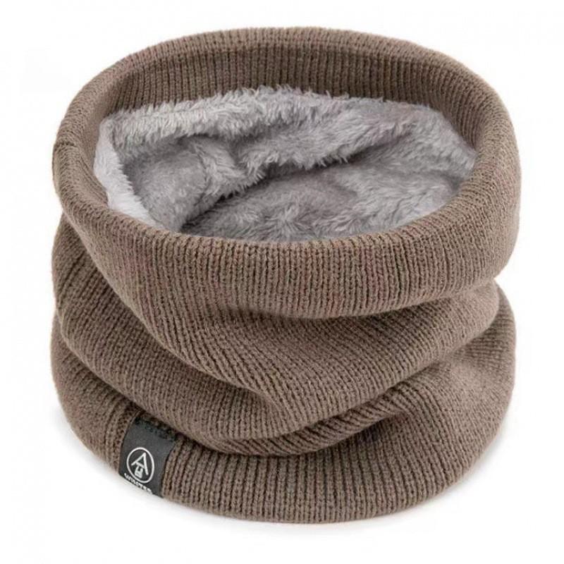 Women's Winter Knitted Neck Warmer: Versatile, Windproof, Fleece-Lined Pullover for Cycling & Cold Weather.