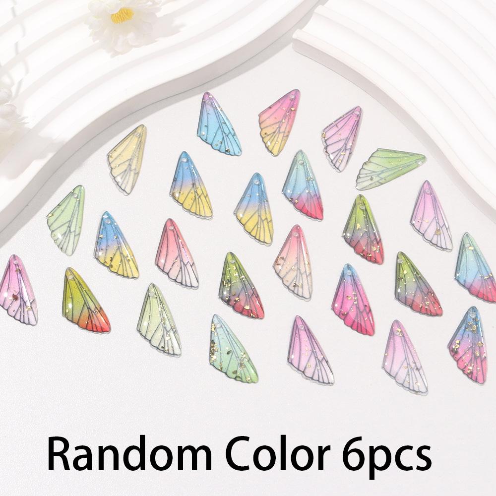 

6/12/16 шт. серьги-подвески из смолы, комплект украшений, разноцветная прозрачная подвеска в виде крыла насекомого, летний пляжный браслет на лодыжку, серьги-брелок 6pcs