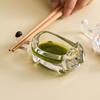 1Pc Cat Crystal Glass Seasoning Dish Dipping Saucer Sauce Dishes Chopstick Holder Soy Sauce Vinegar Dish Spice Dishes Spice Bowl