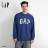 GAP Unisex Logo Patch Loose Long-Sleeve Sweatshirt