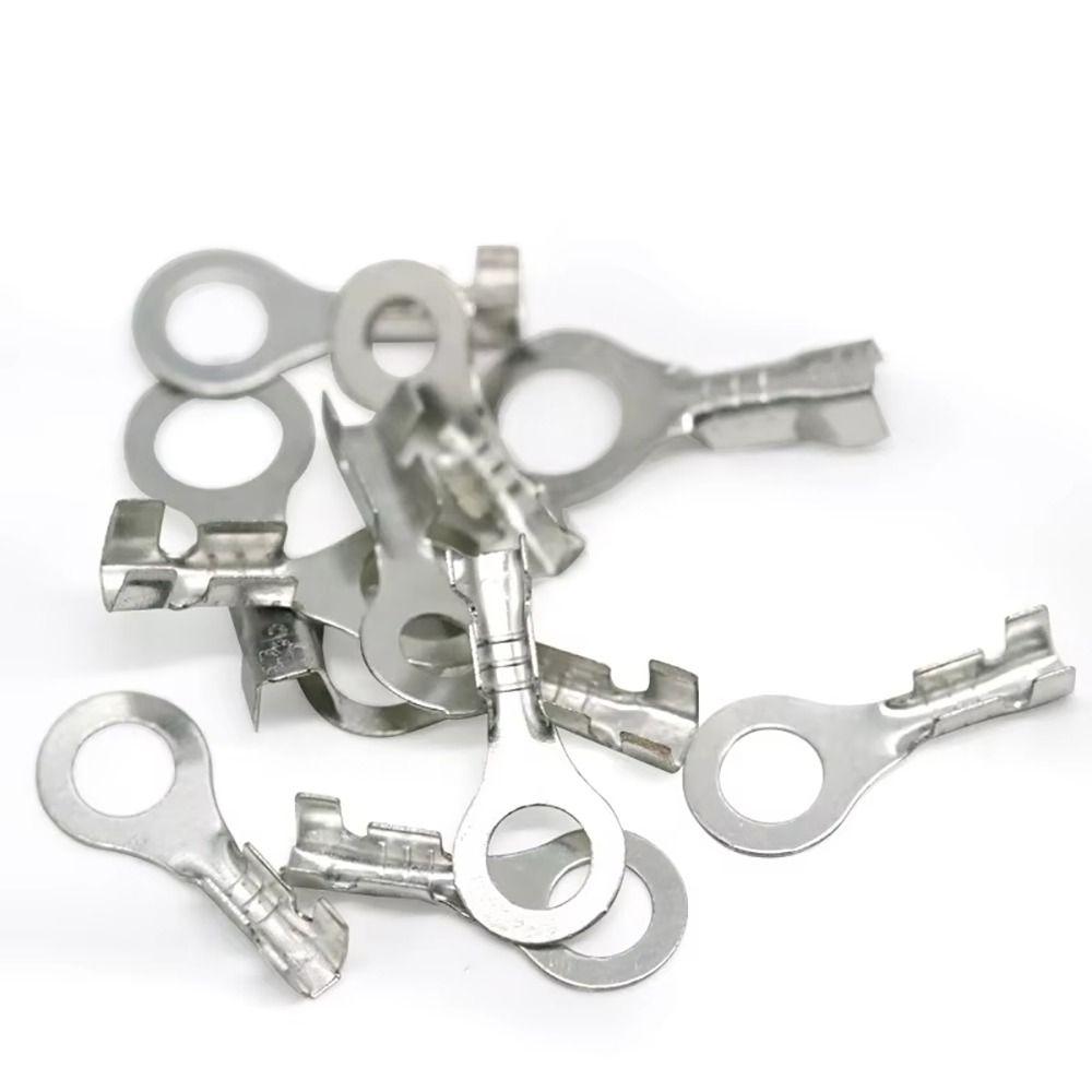100Pcs Tinning Ring Lugs M3/M4/M5/M6/M8 Wire Connector New DJ431 Terminal Block