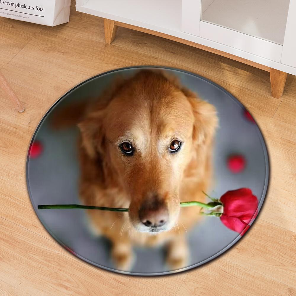 Tai Chi Round Carpet Computer Chair Mat Office Chair Floor Mat Door Mat Foot Mat