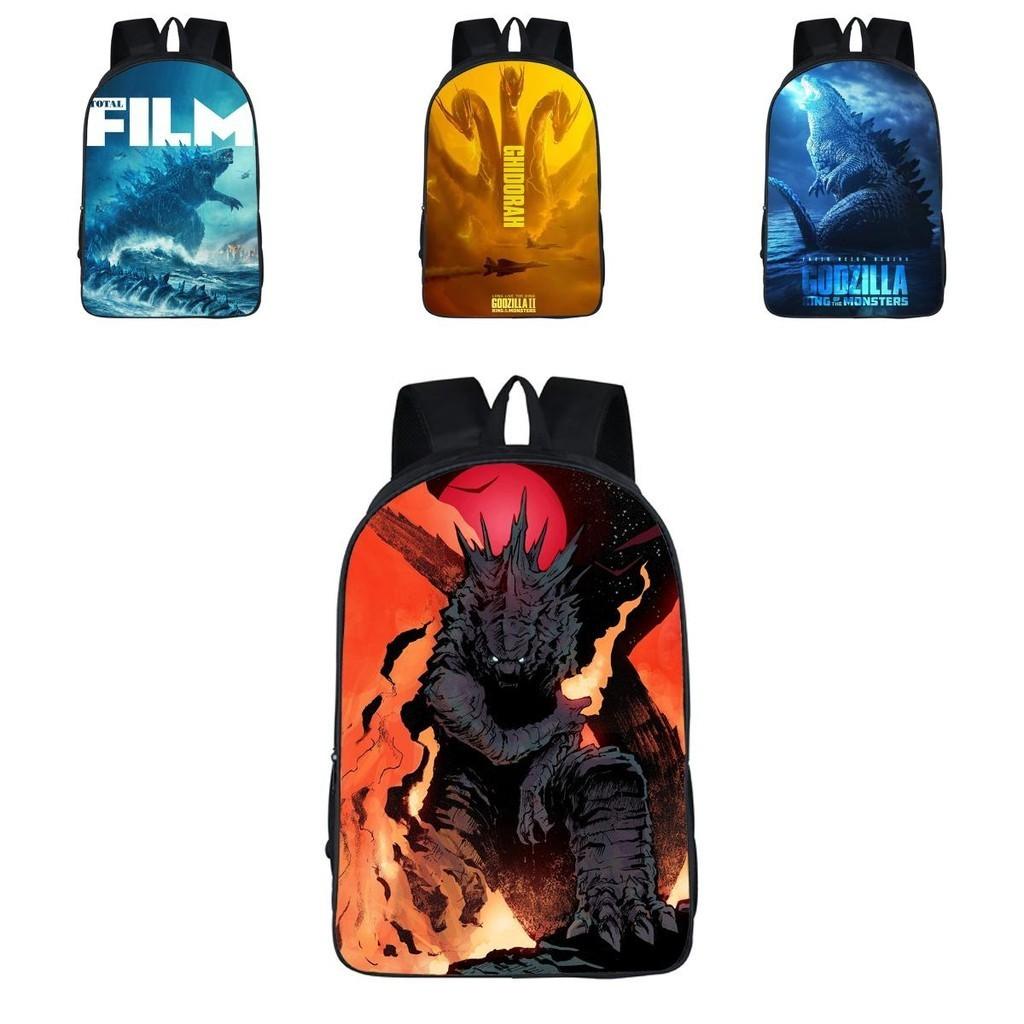Durable 3d Godzilla King Of The Monsters Backpack Kids School Bag With Classic Appeal