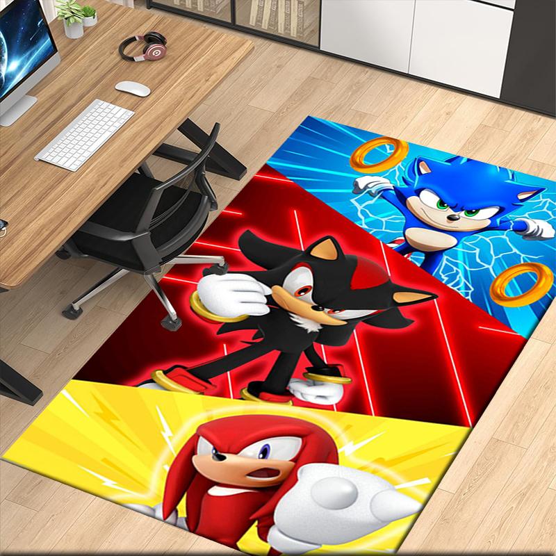 Sonic Printed Carpet, for Office Chair Living Room Bedroom Kitchen Room Decor Gifts.