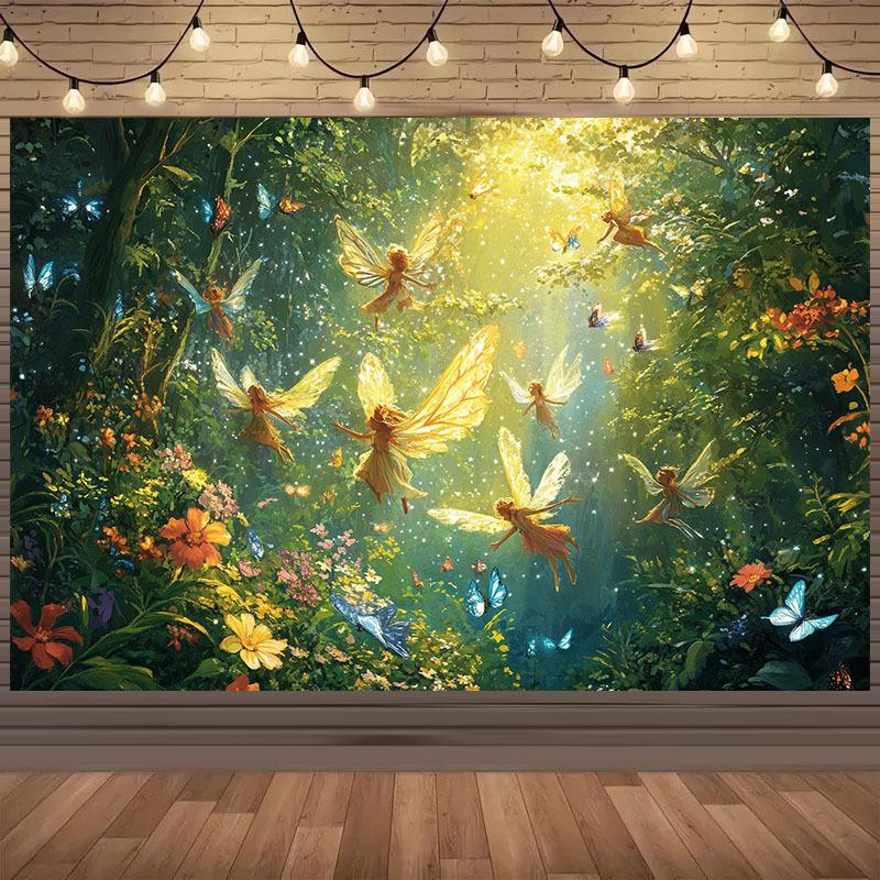 Fantasy Wonderland Party Background Cloth - Make your holiday gathering magical and charming like a fairy! 180X110