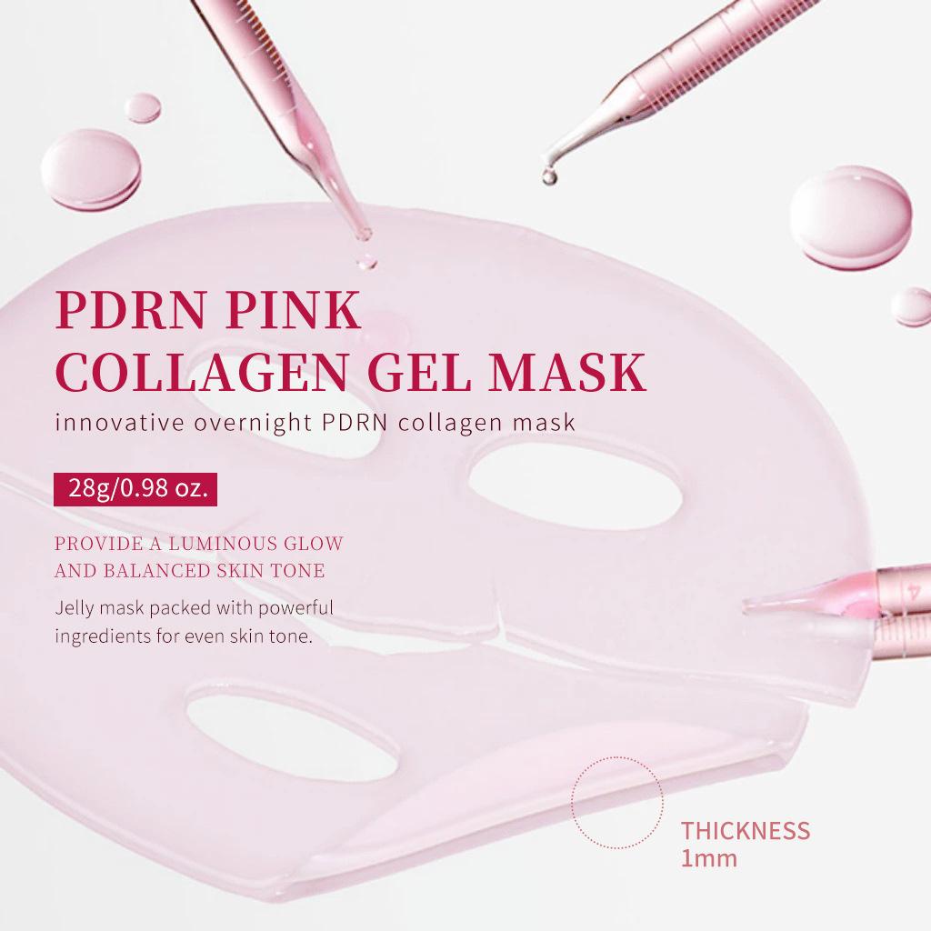Maschera al Collagene Notturna con DNA di Salmone PDRN Maschera Viso per Pelle Luminosa come Vetro Elasticità Idratazione Rassodante Levigante Skincare Coreana