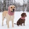 Faux Animal Fur Pet Calming Snood Elastic Plush Pet Warm Scarf Dog Ear Cover  Winter Warm Keeping