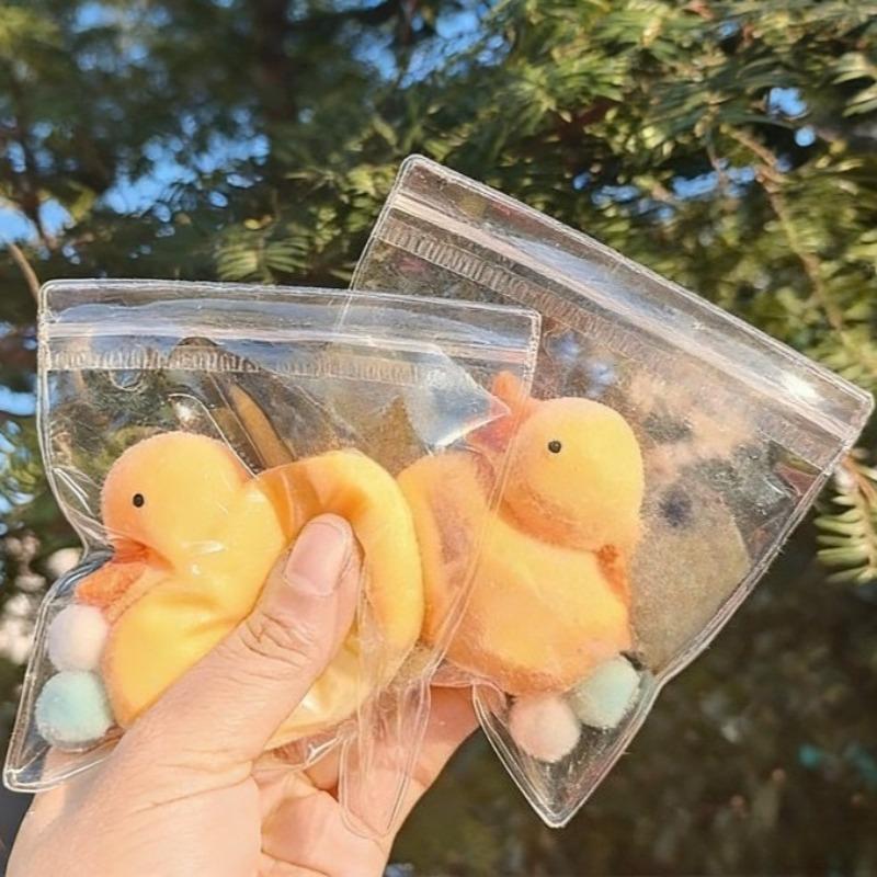 Spielzeug Squishy Kleine Gelbe Ente Knetspielzeug Weich Niedlich Antistress Tier Entlüftung für Erwachsene Dekompression Fidget Spielzeug Weihnachtsgeschenk