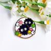 Creative Cartoon Soot Sprite Badge – Fun Dust Sprite Animation Accessory Gift for Fans