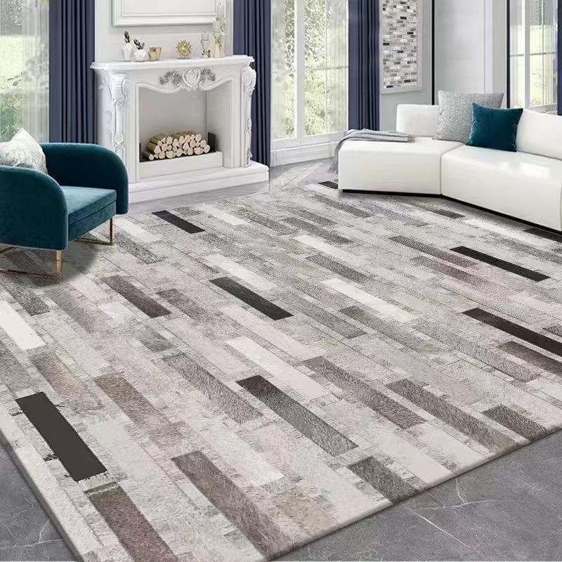 Light Luxury Simple Flannel Plush Carpet Bedroom Bedside Carpet Home Living Room Decoration Sofa Carpet