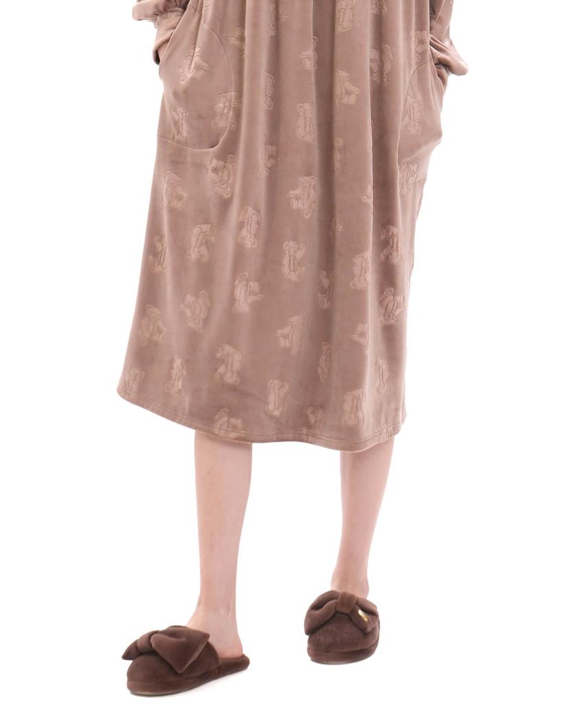 Snow Smoothie Embossed Teddy Bear Dress