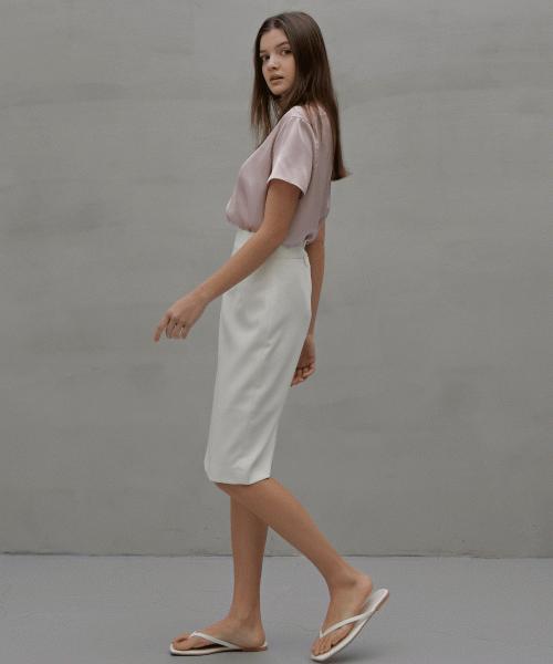 Rank 5 [Kale] Satin Blouse [Kale] Satin Blouse