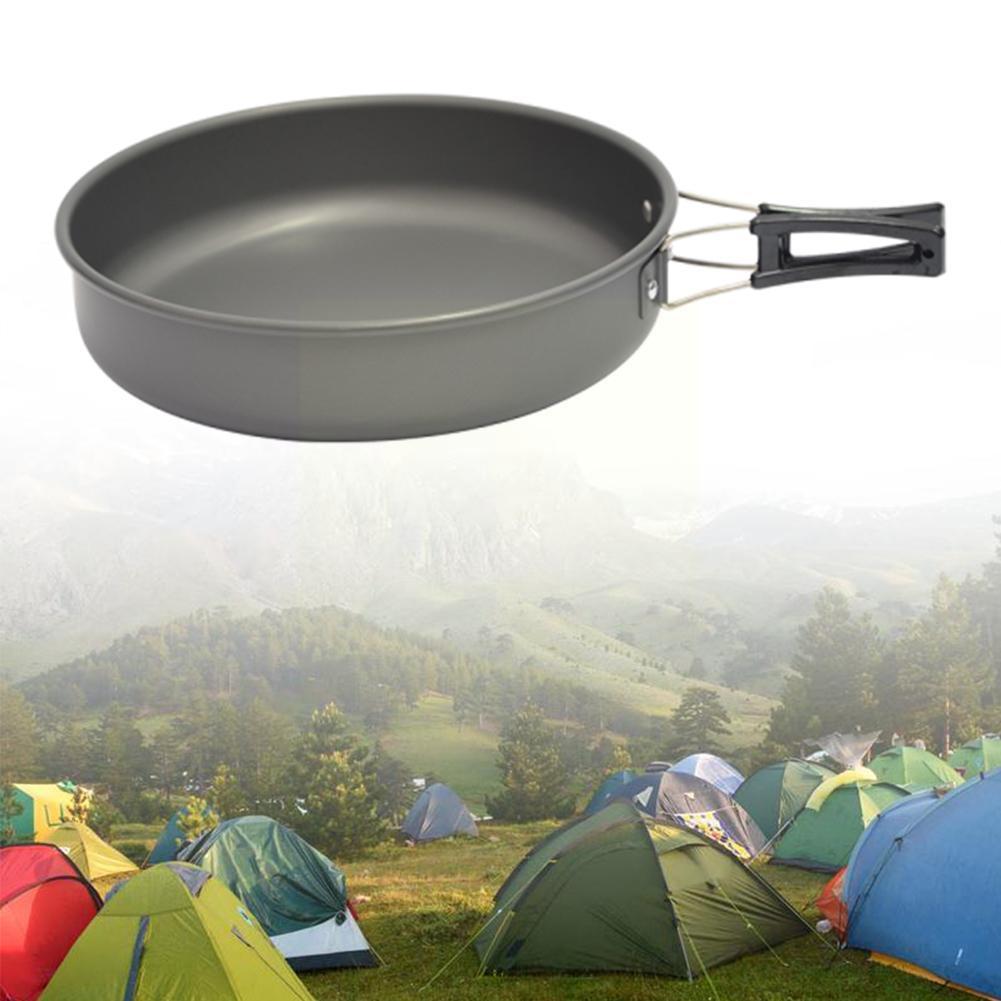 Ultra-light Aluminum Alloy Camping Cookware Utensils Tableware Cooking Outdoor Teapot Pot Frying Picnic Kettle Pan