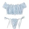 European and American Sexy Off-the-Shoulder Lingerie Set