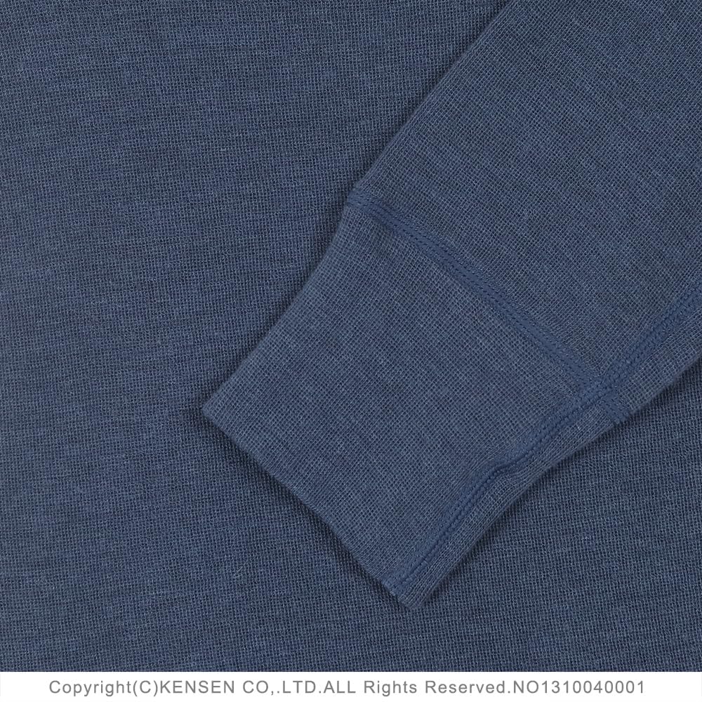 Hidamari Chomolungma Urban Long Sleeve Warm Size Navy Men's Underwear, LL, [QMUS923]