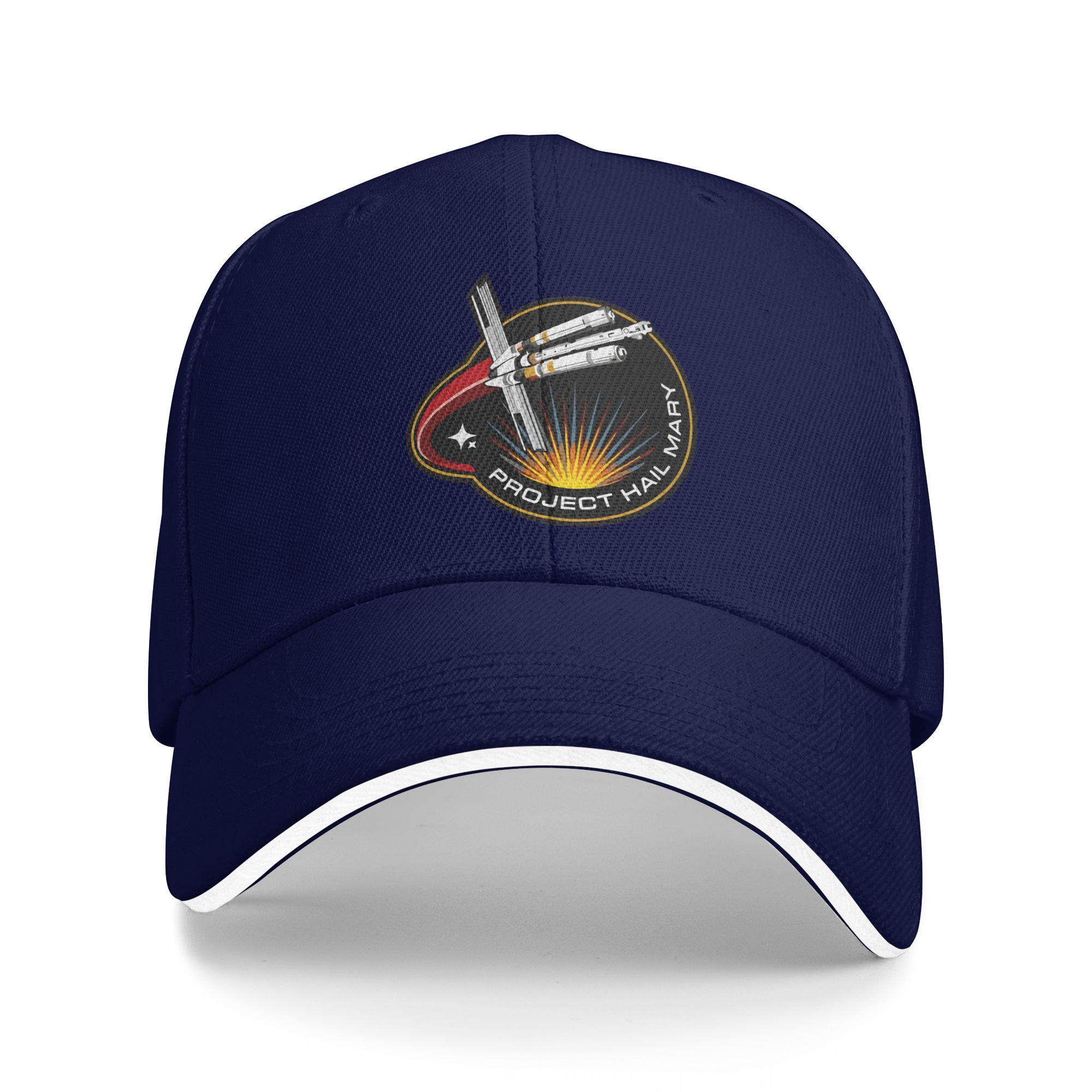 

Project Hail Mary Logo Casual Baseball Cap Outdoor Sport Trucker Hat Summer Sun Unisex-Teens Stylish Snapback Cap As Picture темно-синього кольору