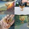 Schicker Vintage Acryl Goldener Phönix Auto Hängeornament Trendiger Rucksack Schlüsselanhänger Dekor