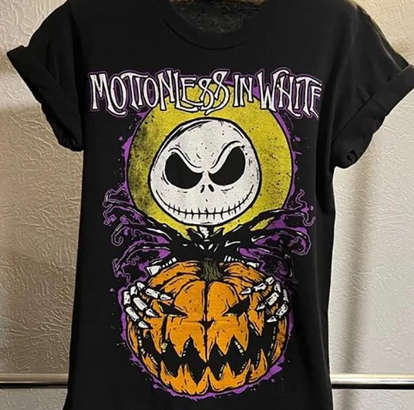 Motionless in White Halloween Everyday T-shirt Black Cotton All Sizes Unisex T-Shirt XL