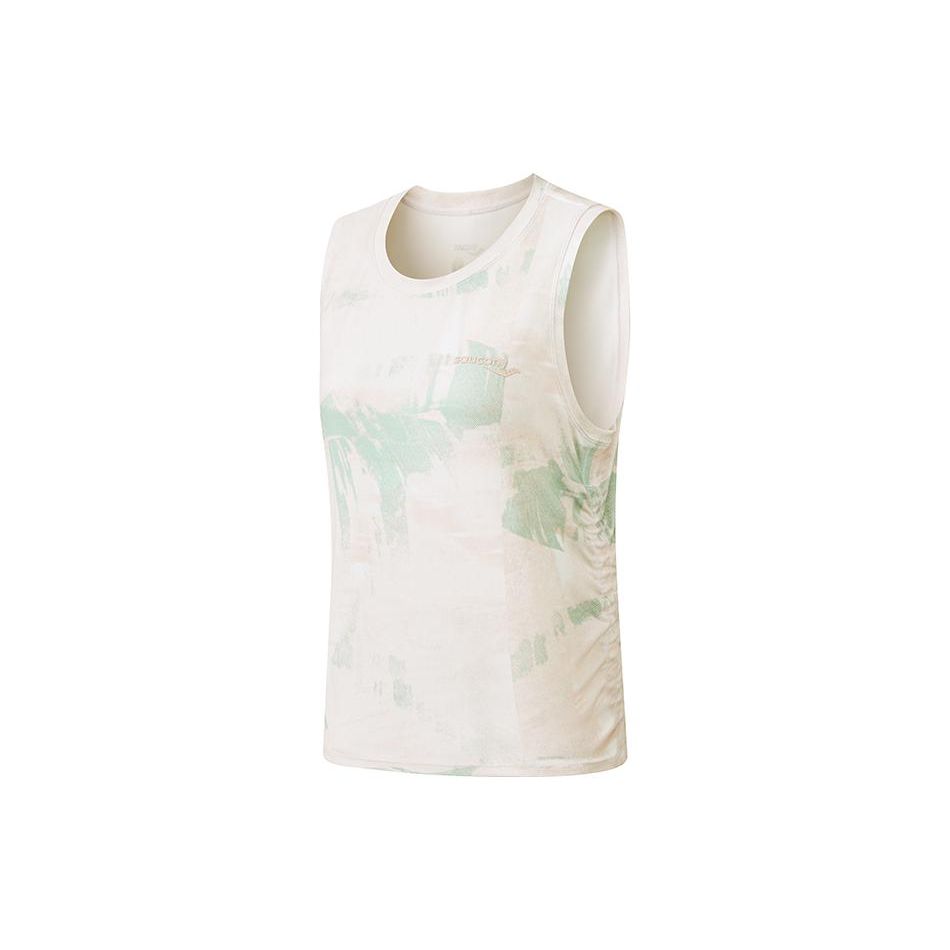 

SAUCONY Футболка без рукавов женская повседневная дышащая тай-дай розовая зеленая SC1239099-2 S