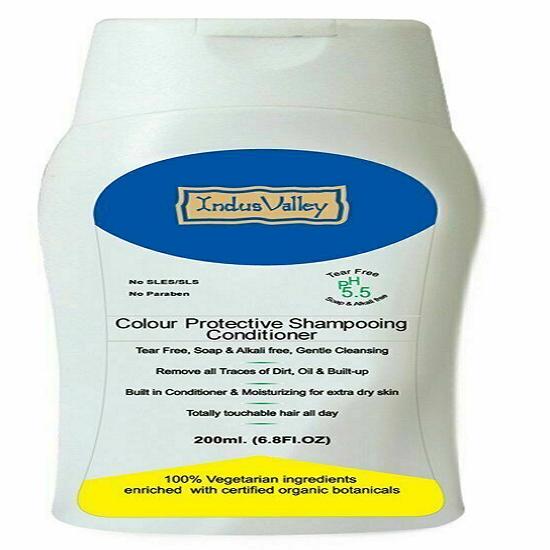 @ Indus Valley Colour Protective Shampoo With Conditioner Soya Bean 200ml Zr-2041-60%Off