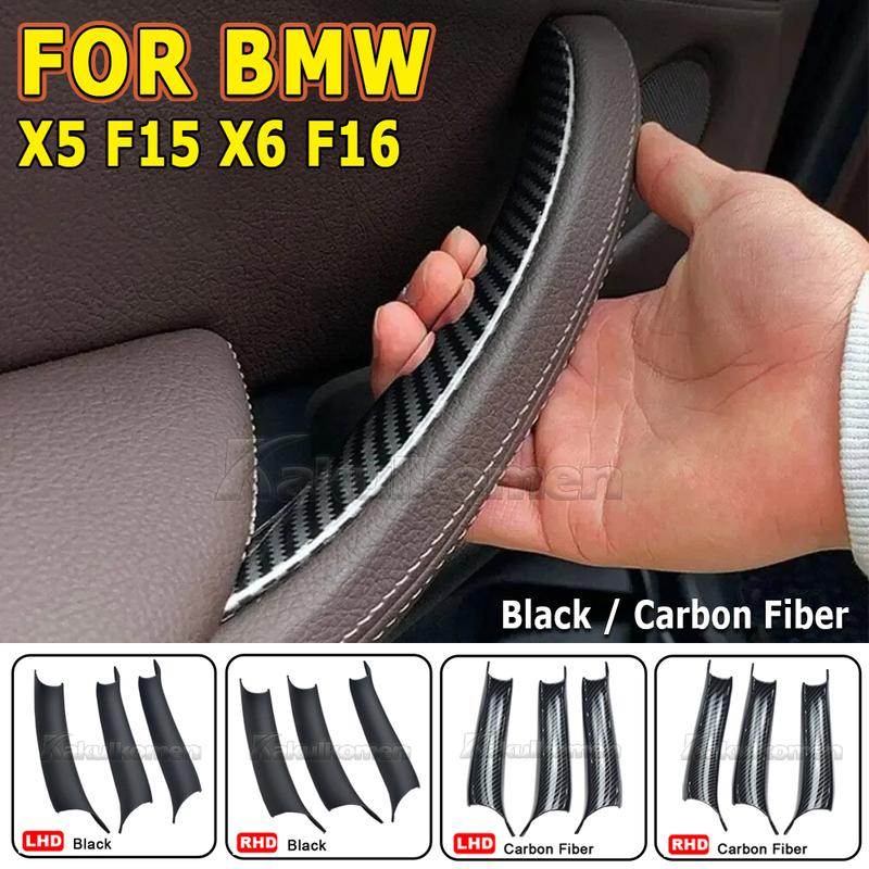 LHD RHD Car Interior Door Pull Handle Inner Armrest Panel Cover Replacement For BMW X5 F15 X6 F16 2014 2015 2016 2017 2018