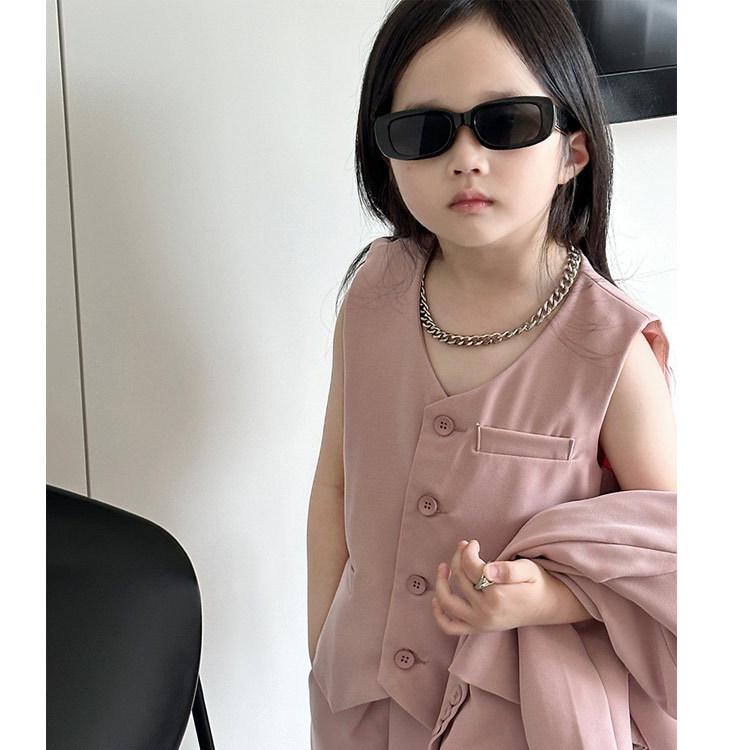 Podzim 2025 Dívčí třídílný bonbónový oblek - Korejský blejzr set