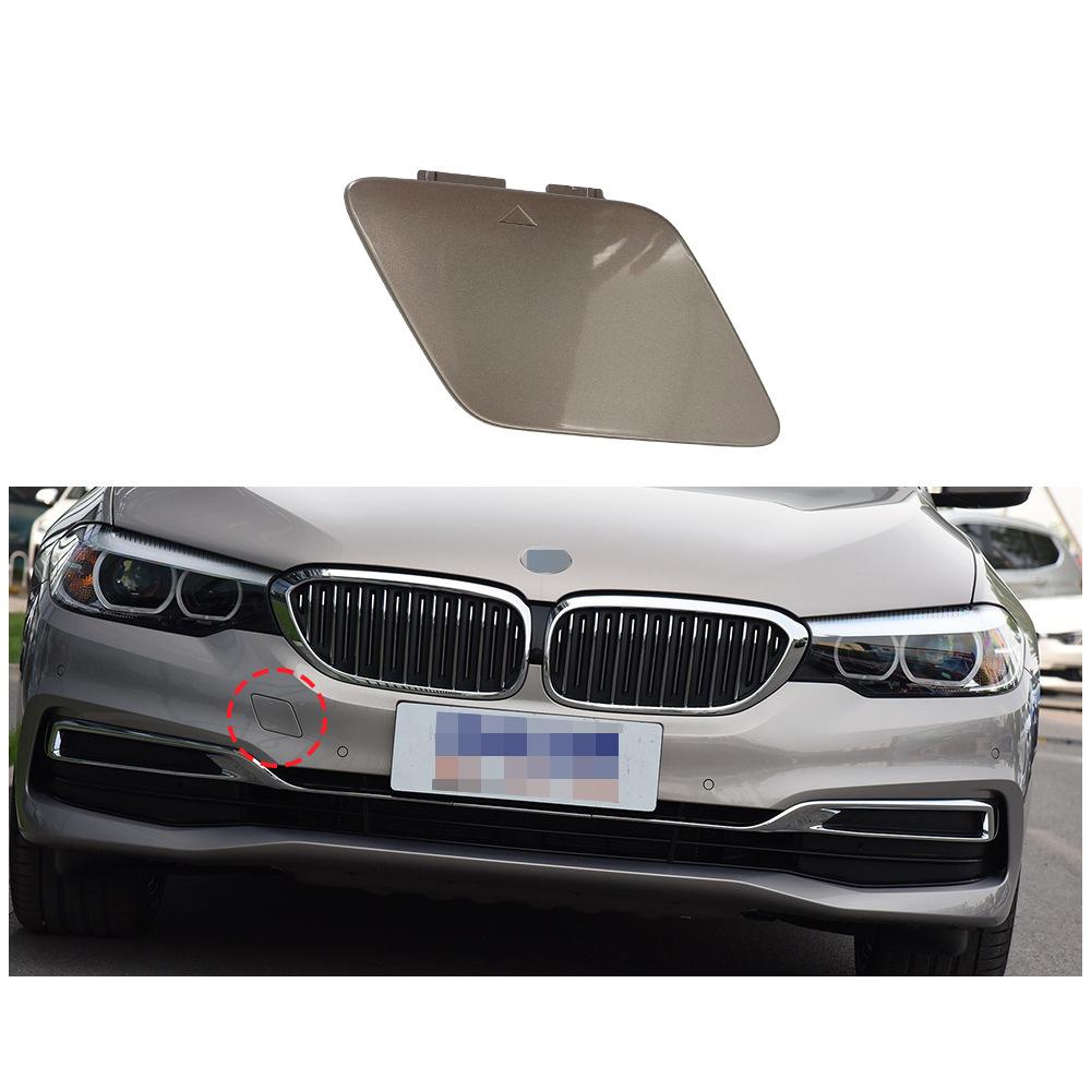 For BMW 5 Series G30 Front Bumper Trailer Cover G38 Front Bumper Towing Hook Hole Cover 51117436418  2017- серебряный