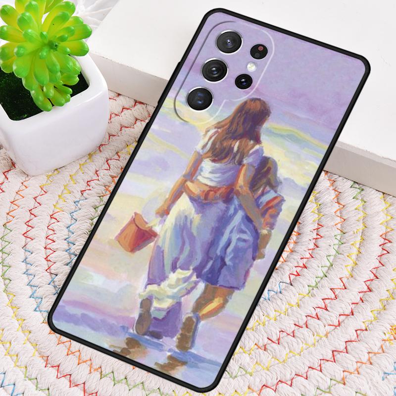 Super Mom Baby Girl Son Daughter TPU Phone Case For Samsung Galaxy Note 10 Pro S26 S25 S24 S23 S22 Ultra Plus S21 FE S20 Cover