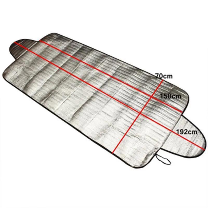 Window Windshield Sun Shade Portable Durable Car Snow Cover Aluminum Foil and Sponge Car Snow Ice Protector Front Rear Visor