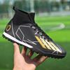 Unisex High-Top Soccer Shoes with AG Long Studs & TF Turf Studs for Adults & Youth - Ideal for Professional Training & Matches