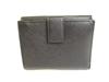 Authentic Salvatore Ferragamo Gancini Black Leather Bifold Wallet #9717  Refurbished