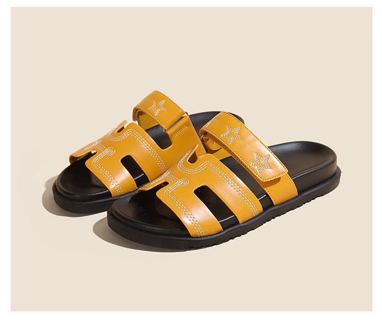 Women's Thick Bottom Velcro Soft Sole Sandals: Comfortable, Non-Tiring, Casual Summer Outdoor Slippers.